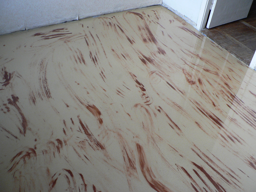 Наливной пол с узором