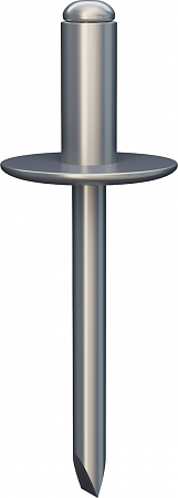 Заклепки из коррозионностойкой стали с увеличенным бортиком Заклепки из коррозионностойкой стали с увеличенным бортиком