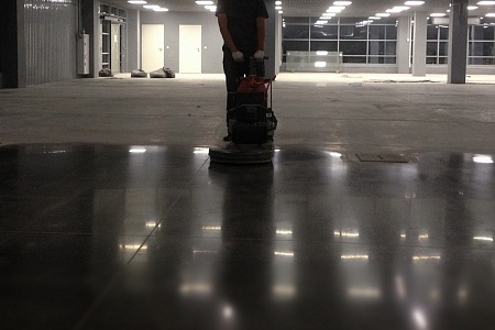 Полированные полы бетонные